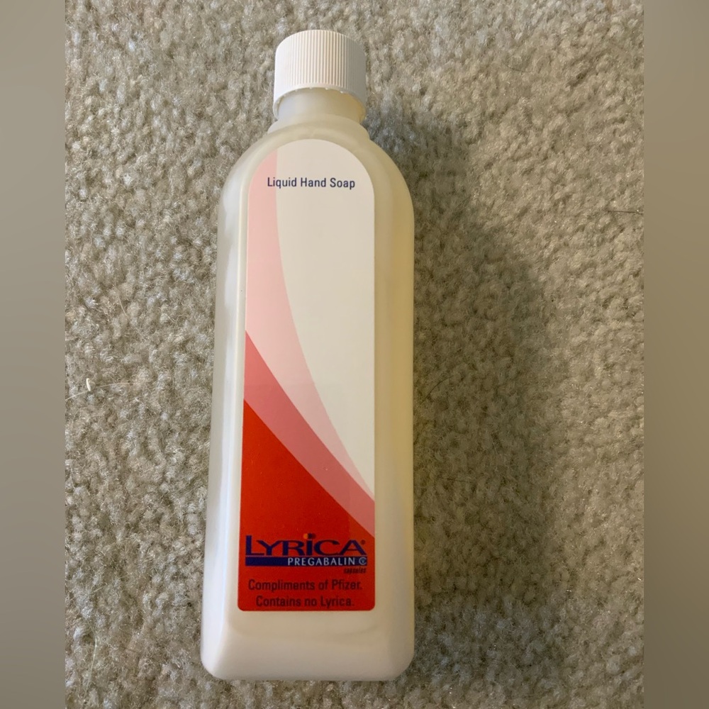 Lyrica Pharmaceutical Pfizer Liquid Hand Soap Bottle FULL NEW‎